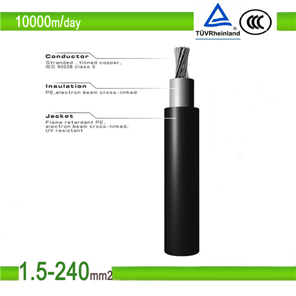 TUV PV1-F 4mm2 6mm2 10mm2 Solar PV Cable (4mm2)