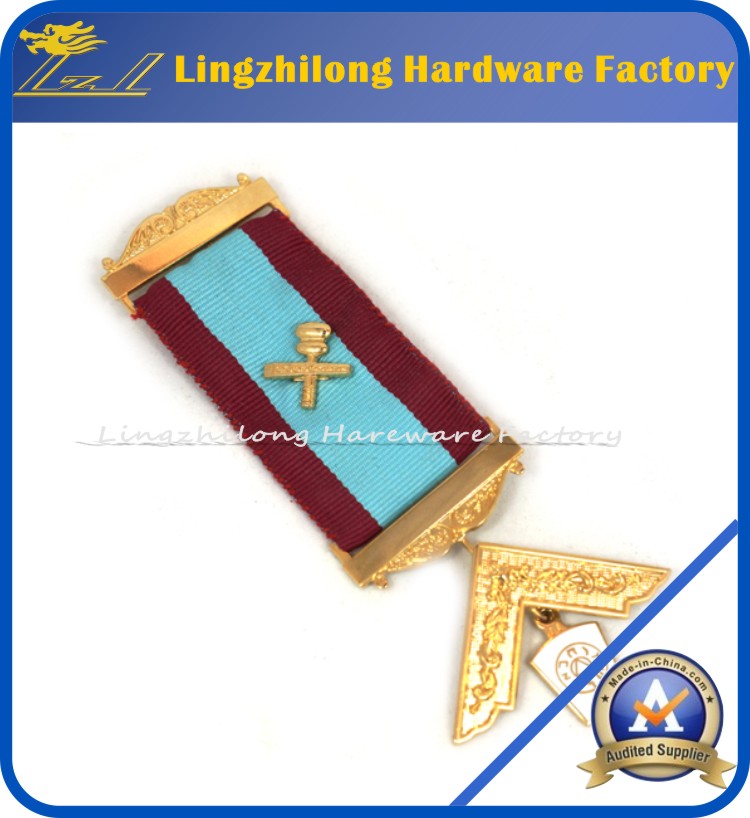 Custom Medal Ribbon Masonic Jewel No MOQ