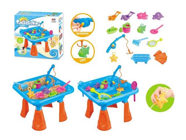 Summer Outdoor Toy Sand Beach Play Fishing Set (H1336131)