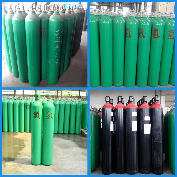 50L Seamless Steel High Pressure Hydrogen Gas Cylinder (EN ISO9809)