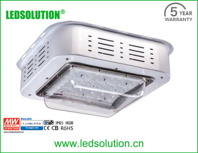 100W Ceiling Mounted LED Gas Station Light for Warehouse/Workshop/Parking Lot Lighting