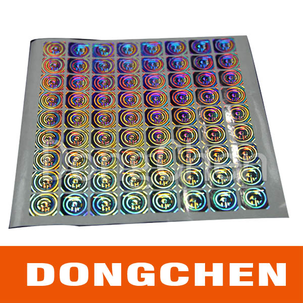 Custom Printing Laser Effect One Time Use Security Hologram Sticker