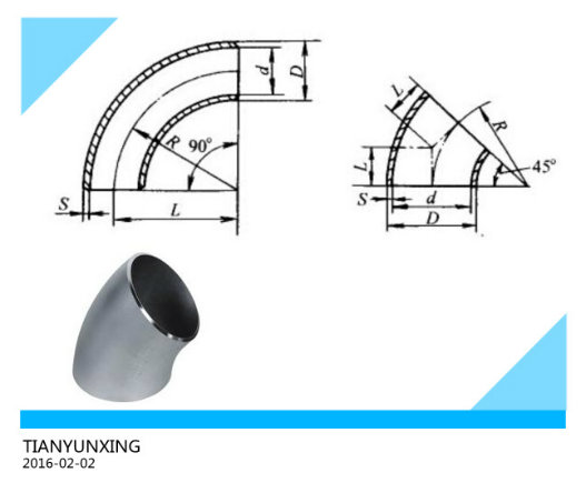 Butt Weld Pipe Fittings Seamless Long Radius Carbon Steel Elbow