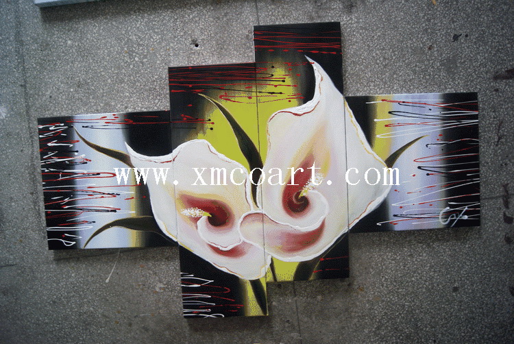 Decorative Handpainted Flower Oil Paintings