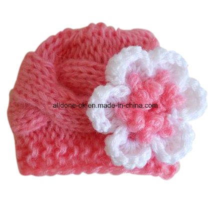 Hand Crochet Hat Baby Shower Gift POM POM Tail Hat
