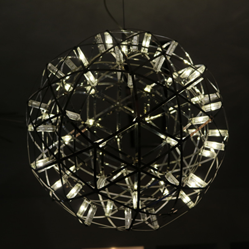 Modern Round Stainless Steel Pendant Lamp for Hotel Project