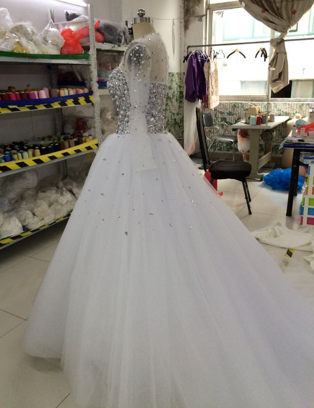 New Shinny Sparkling Bead/Pearl/Rhinestone/Crystal Wedding Dresses