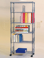 Adjustable Chrome Metal Book Rack /Book Case (CJ-B1052)