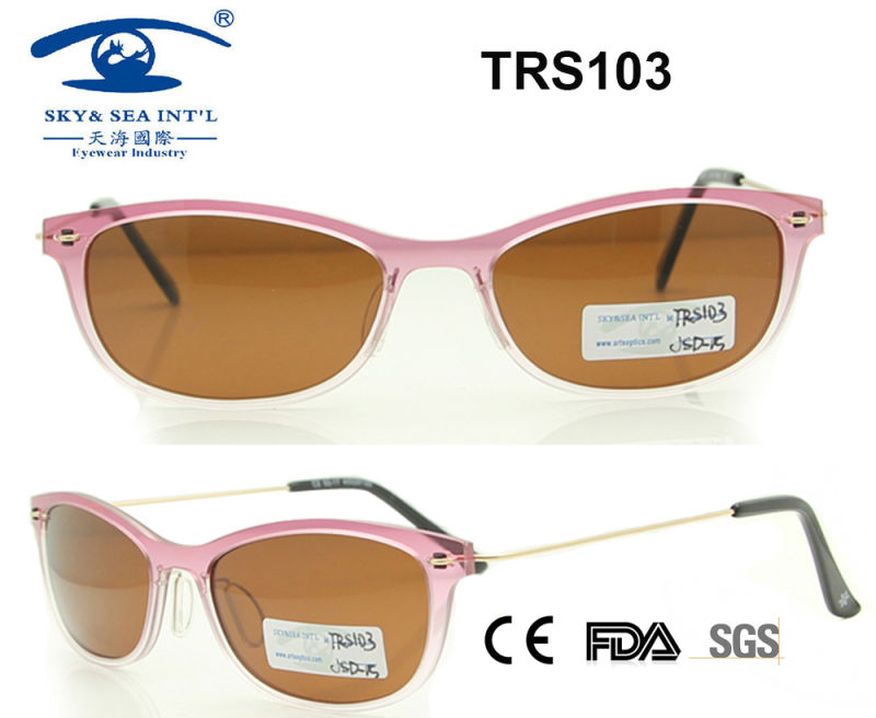 Promotional High Quality Beautiful Tr Sunglass (TRS103)