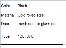 42u Telecom Indoor Server Cabinet (Mesh Door)