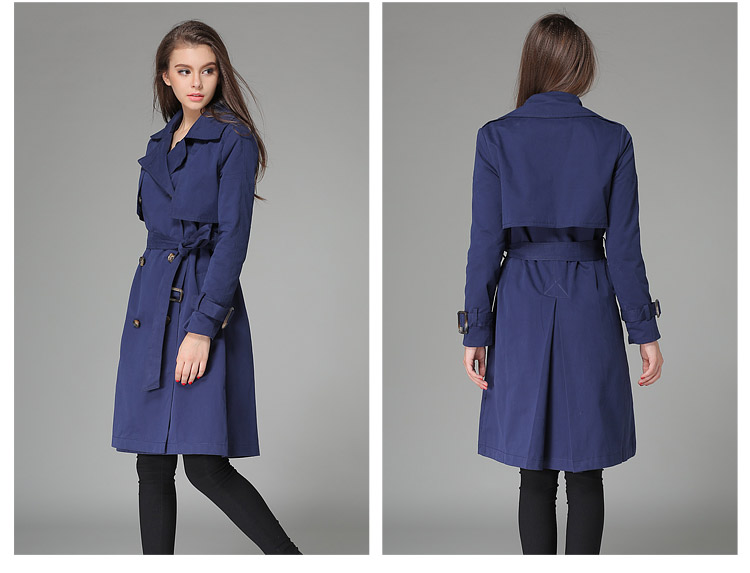 OEM 2015 High Quality European Western Style Women Overcoat