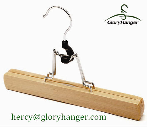 Natural Wood Skirt Hanger, Bottom Hanger for Skirt Display