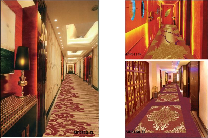 Broadloom Wilton Wool Hotel Carpets