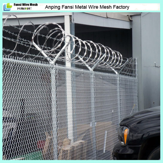 50X50mm Mesh Opening Hot DIP Galvanized Chain Link Fencing