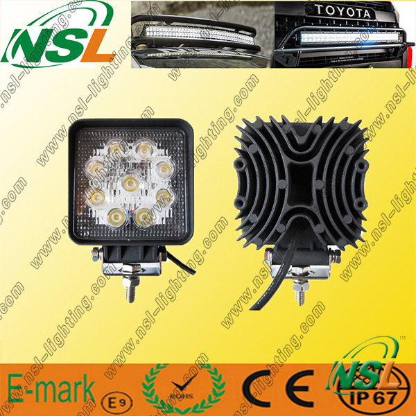 Hot Sale High Quality LED Working Light and High Lumen 27W LED Driving Light LED Spot/Flood Light