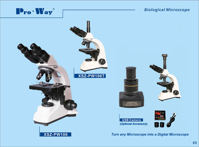 40X-1000X LED Seidentopf Binocular Biological Microscope (XSZ-PW106)