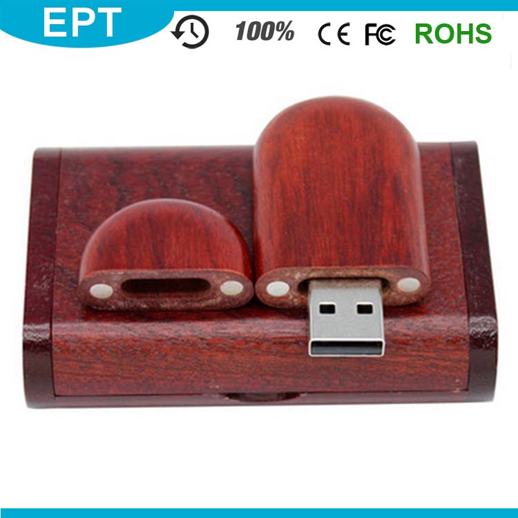 Red Wood Stick Shape Wholesale Mini USB Flash Drive for Free Sample (TW005)