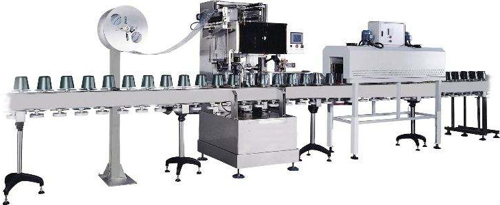 Semi-Automatic Round Bottle Sleeve Hot Shrinking Labeling Machine