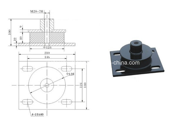 Bottom Price Elevator Shock Absorber/Anti-Vibration Pad (OS14-01/02)