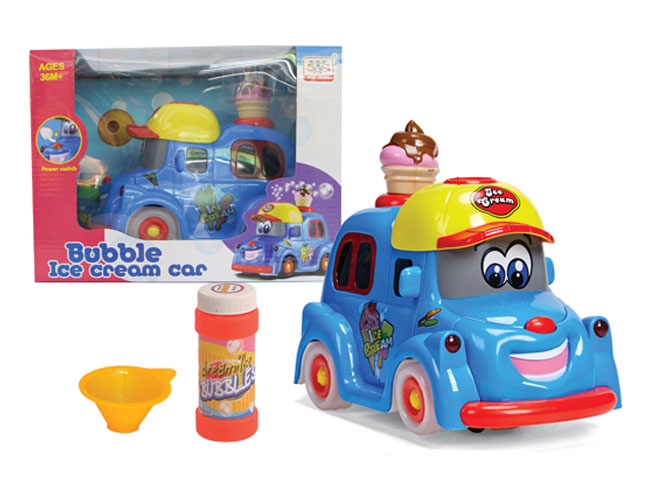 Battery Operated Bubble Toy Car with Flashing Light (H0234084)