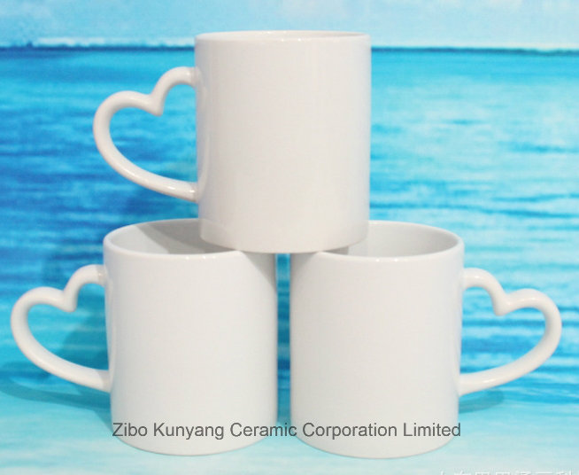 11oz Heart Handle Sublimation Mug