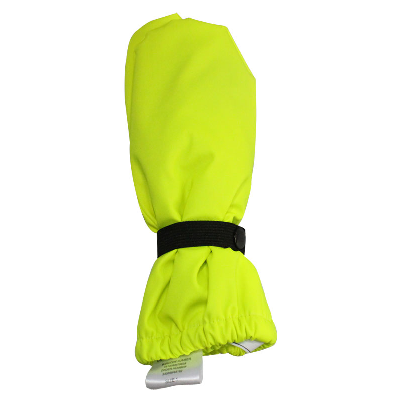 Flourescent Yellow PU Rain Mitten for Baby/Child