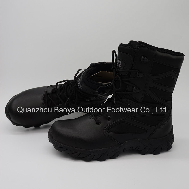 2016new Design High Quality Black Police Tactical Boots Military Boots