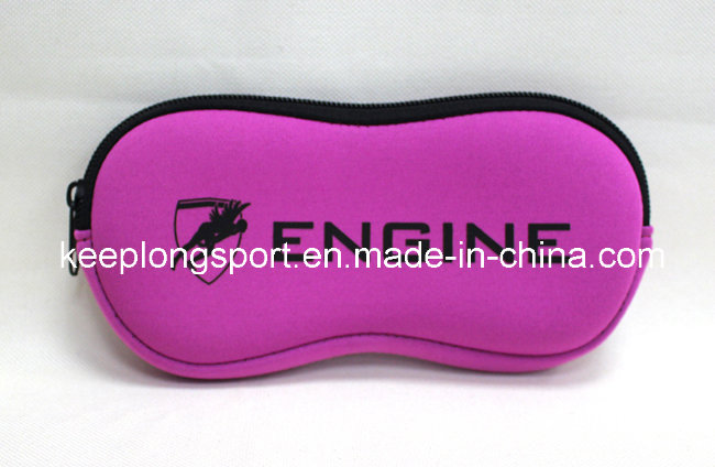 Silk Screen Printing Logo Neoprene Glasses Pouch