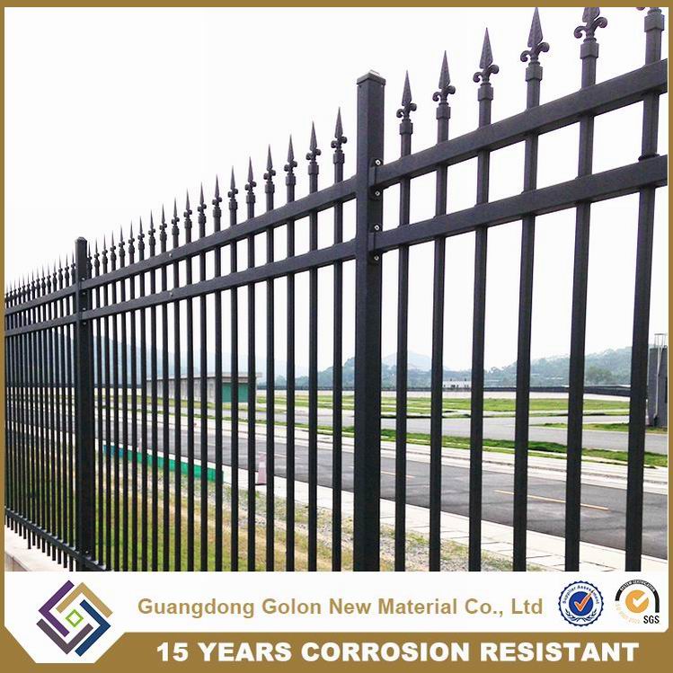 Customized Anti-Corrosion Zinc Steel Assembled Decorative Picket Grassland Pool Fence