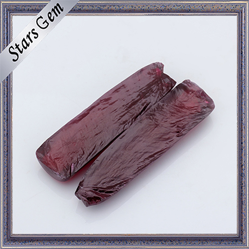 Synthetic Uncut Corundum Ruby Rough 5# AAA Grade