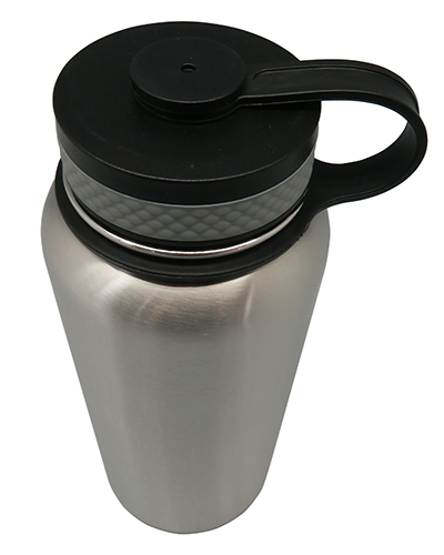 Stainless Steel Vacuum Sports Bottle with Loop 1200ml