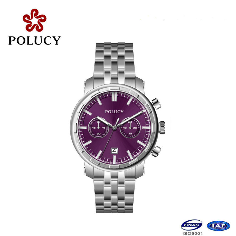 Metal Watch Stainless Steel Case Watch for Men and Women