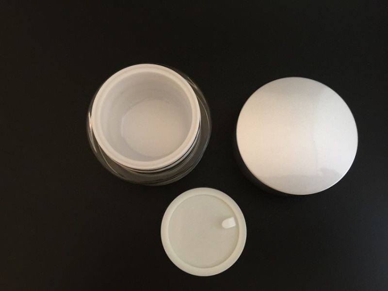 Customerized Acrylic Classical Round Cream Jars for Cosmetic Packaging