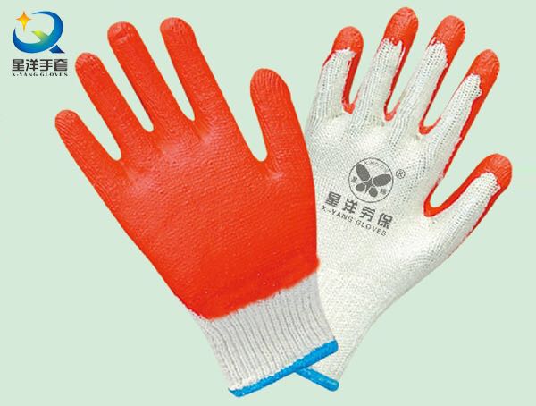 Latex Palm Coated Work Gloves, Smooth Finish