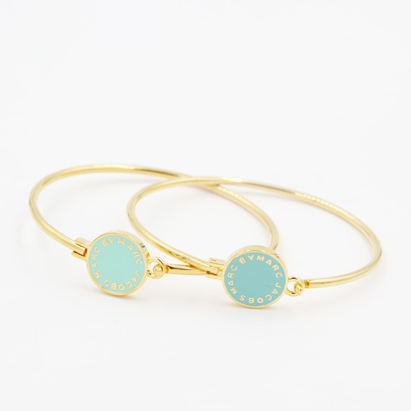 Simple Fashion Bangle with Custom Made Coin & Enamel Background