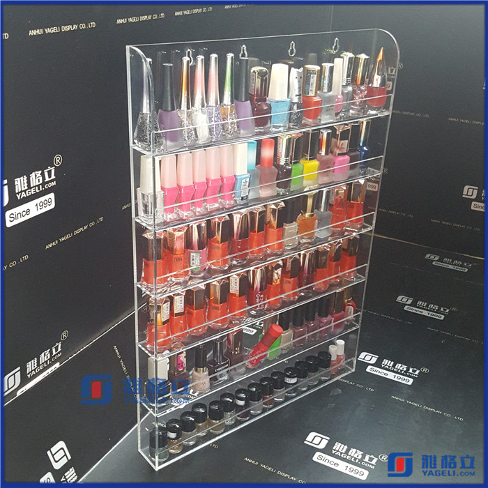 Clear Acrylic Step-Tiered 36 Lipstick Organizer Rack / Cosmetics Storage Tray Display