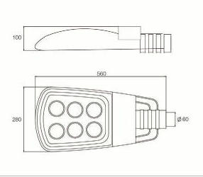 (70W/60W/50W) LED Street Light (561LD)