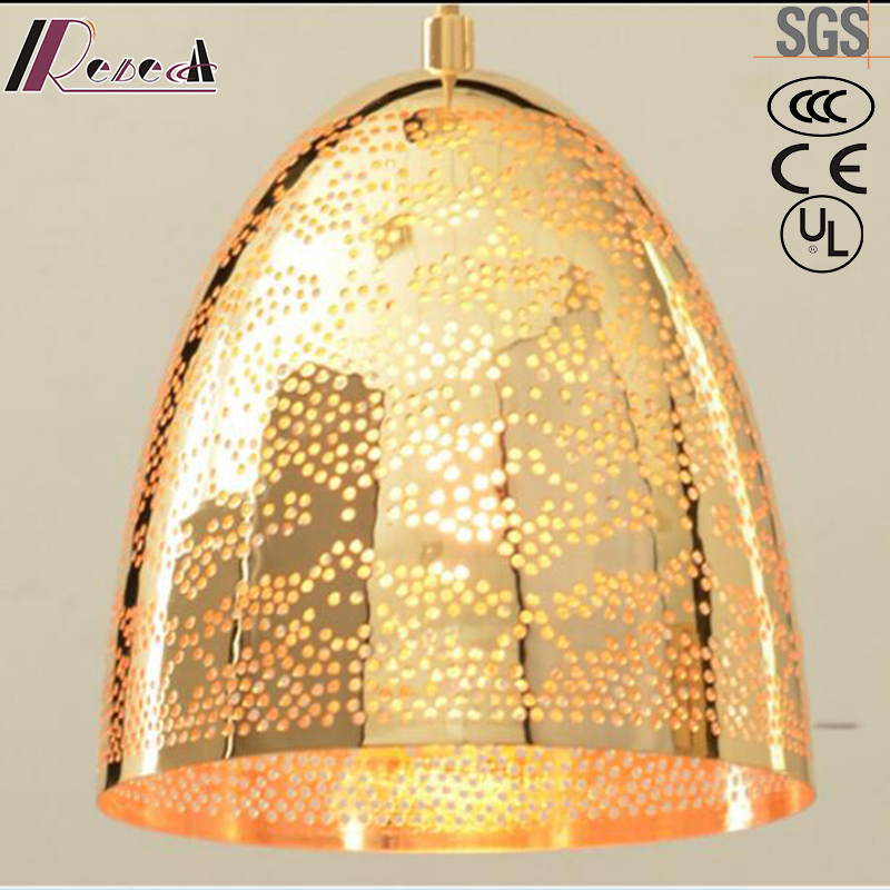 New Design Gold Hollow Round Individuality Pendant Lighting with Restaurant