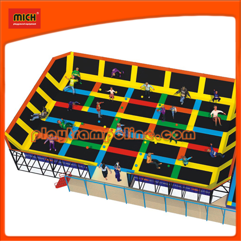 Folding Mini Indoor Park Trampoline with Handl