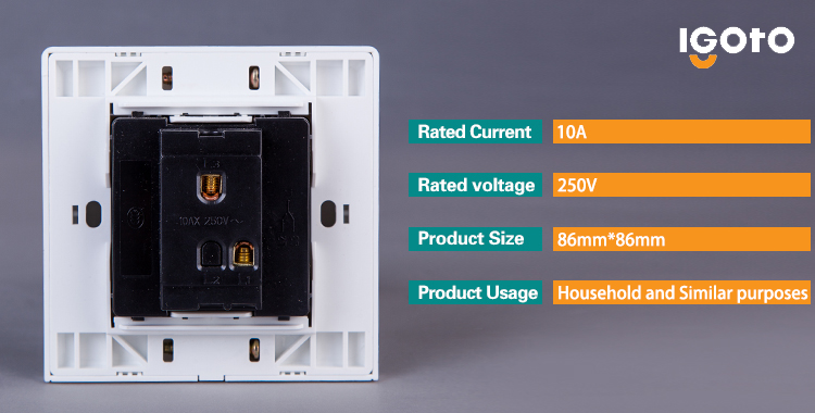 British Standard Wall Switch 1gang 1way and 2way