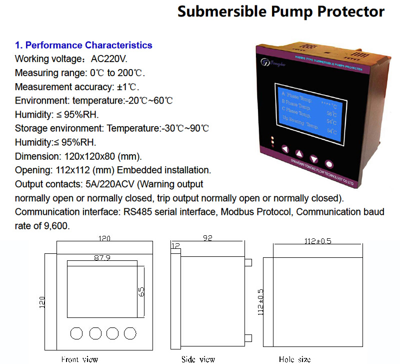 Pump Protector for Submersible Pump Electrical Control System