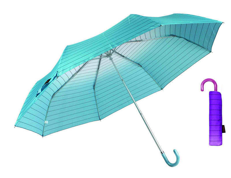 Strip Rainbow Compact Aluminium Light Umbrella (YS-3FM21083949R)