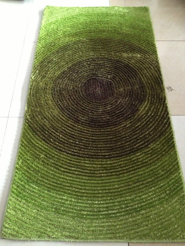 Polyester Modern Shaggy Carpets with Gradient Colors