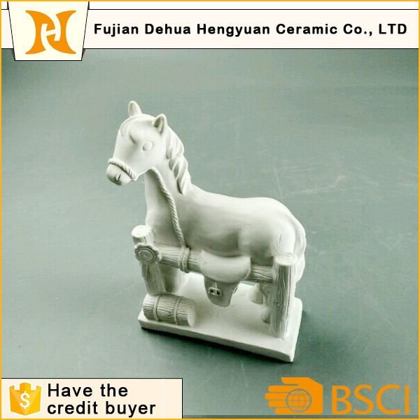 DIY Toy Paintable White Gypsum Horse Craft for Desktop Gift