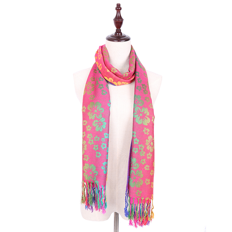 Fashion Polyester Jacquard Long for Lady Scarf