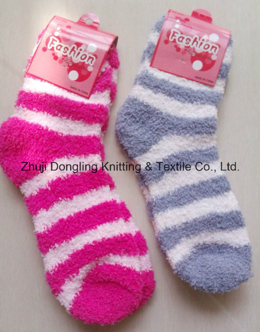 Stripe Design Microfiber Socks