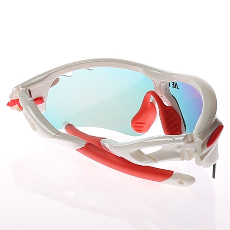 Jie Polly Cycling Sunglasses Tactical Anti-Explosion Glasses Protective Sunglasses White