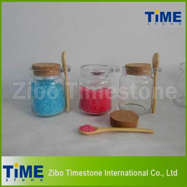 250ml Glass Spice Salt Jar with Cork Stopper