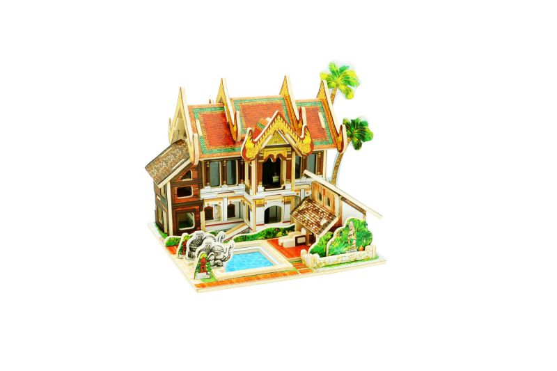 Wood Collectibles Toy for Global Houses-Thailand Resort Hotel