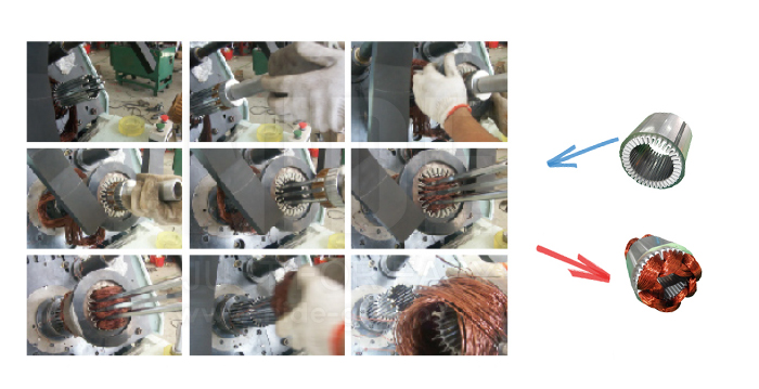 Economic Type Induction Stator Coil Inserting Machine